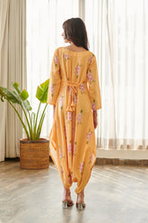 Jasmine Yellow Dhoti Jumpsuit